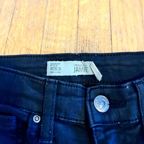 TopShop Ripped Black Jeans - Picture 4 of 5